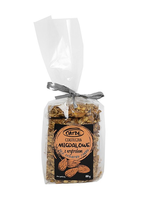 OATBE Ciasteczka migdałowe z erytrolem bez dodatku cukru 150g