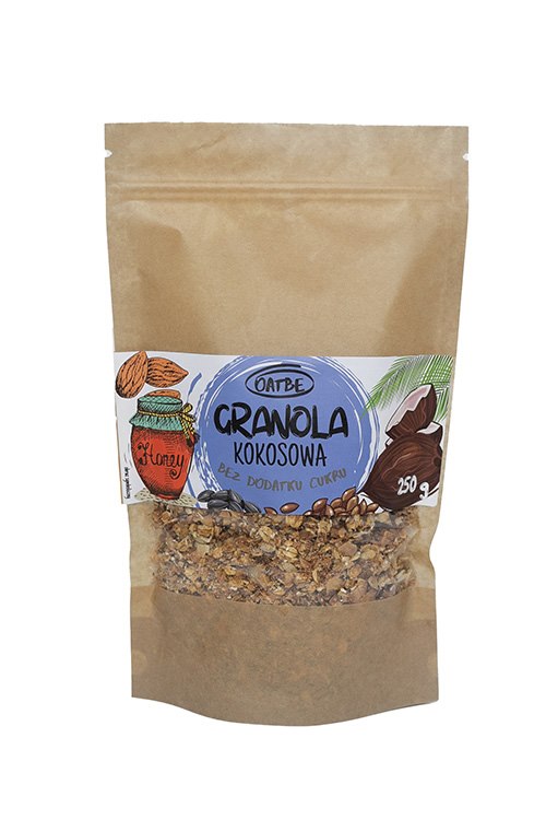 OATBE Granola KOKOSOWA bez dodatku cukru 250g