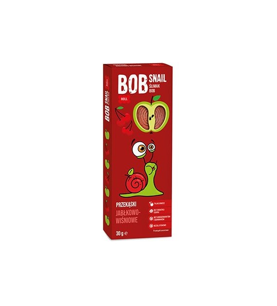 BOB SNAIL Przekąska jabłko-wiśnia b/c 30g