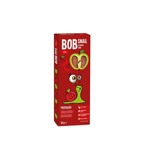 BOB SNAIL Przekąska jabłko-wiśnia b/c 30g