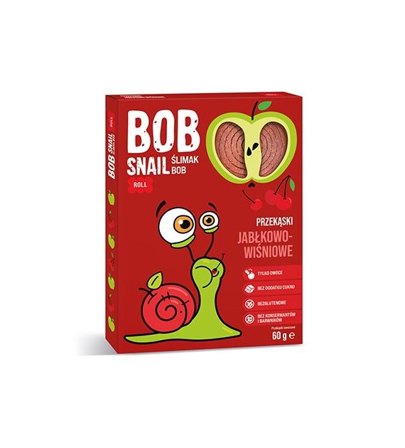 BOB SNAIL Przekąska jabłko-wiśnia b/c 60g