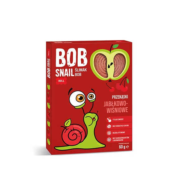 BOB SNAIL Przekąska jabłko-wiśnia b/c 60g