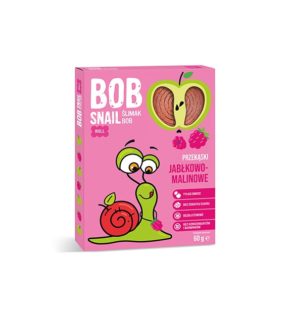 BOB SNAIL Przekąska jabłko-malina b/c 60g
