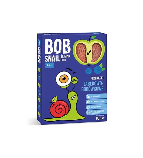 BOB SNAIL Przekąska jabłko-borówka b/c 60g