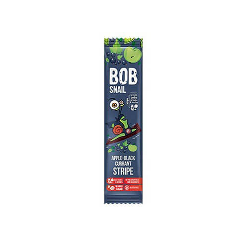 BOB SNAIL Przekąska jabłkowo-czarna porzeczka bez dodatku cukru 14g