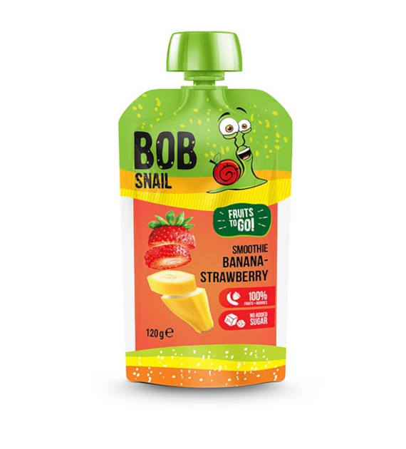 BOB SNAIL Smoothie banan-truskawka b/c 120 g