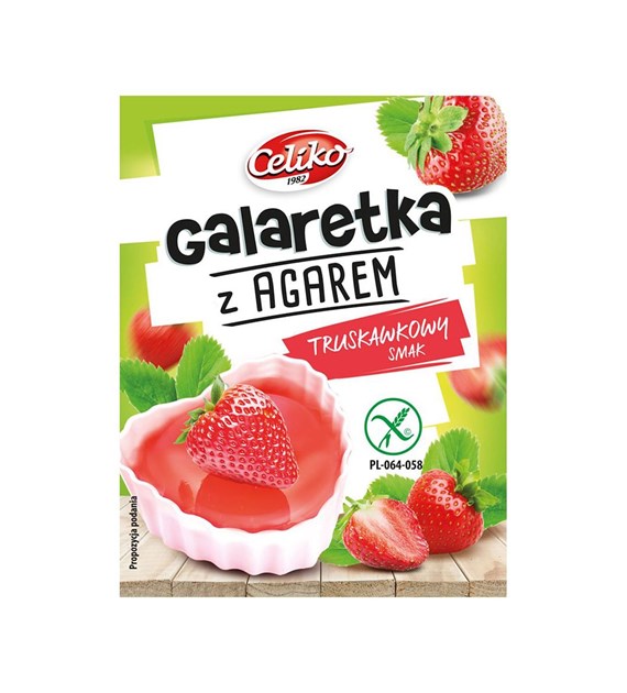 CELIKO Galaretka z agarem o sm. truskawkowym 45g