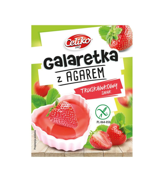 CELIKO Galaretka z agarem o sm. truskawkowym 45g