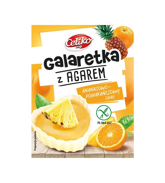 CELIKO Galaretka z agarem o sm. ananasowo-pomarańczowym 45g