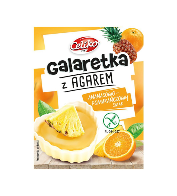 CELIKO Galaretka z agarem o sm. ananasowo-pomarańczowym 45g