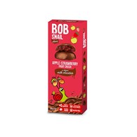 BOB SNAIL Ciasteczko owocowe jabłko truskawka w mlecznej czekoladzie 30g
