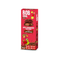 BOB SNAIL Ciasteczko owocowe jabłko-truskawka w mlecznej czekoladzie b/c 30g
