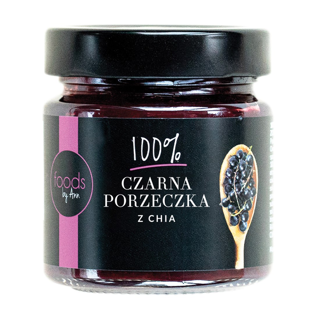 LEVANN Dżem czarna porzeczka z chia 200g