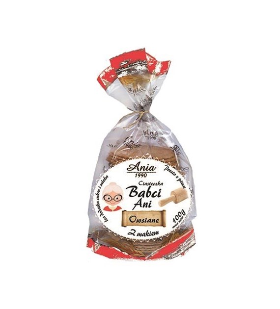 ANIA Ciast. Babci Ani owsiane z makiem 100g