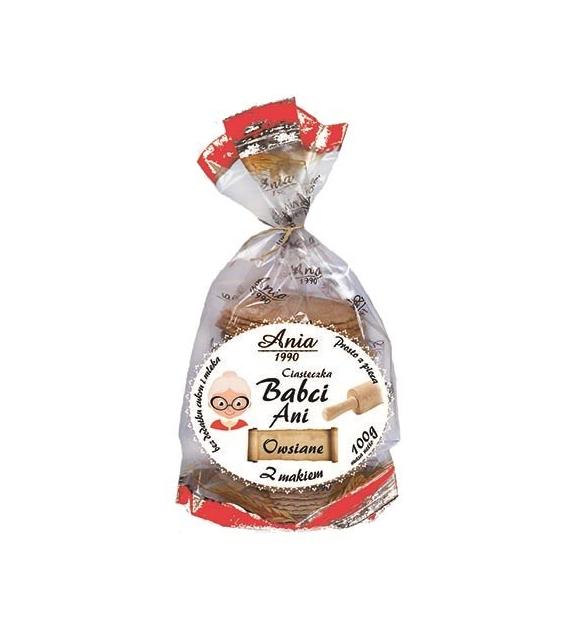 ANIA Ciast. Babci Ani owsiane z makiem 100g