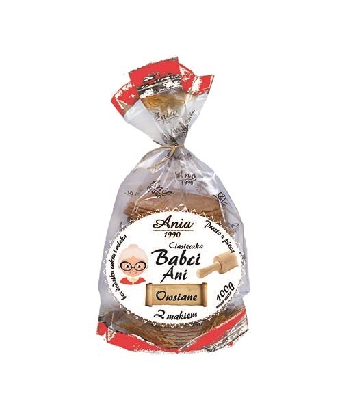 ANIA Ciast. Babci Ani owsiane z makiem 100g