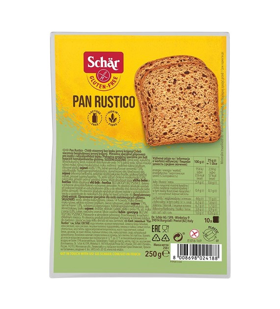 SCHAR Chleb wiejski Pan Rustico bezglutenowy 250g
