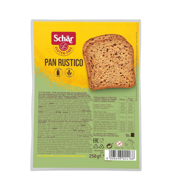 SCHAR Chleb wiejski Pan Rustico bezglutenowy 250g