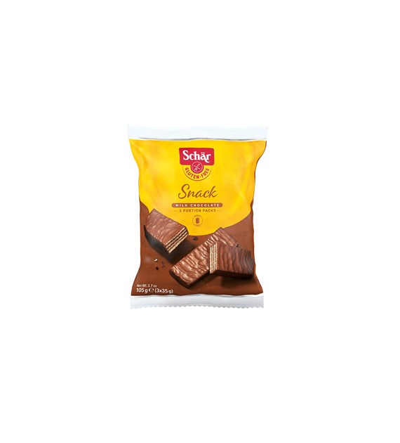 SCHAR Wafelki w mlecznej czekoladzie bezglutenowe 105g