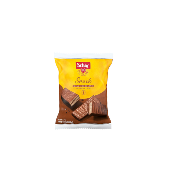 SCHAR Wafelki w mlecznej czekoladzie bezglutenowe 105g