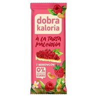 DOBRA KALORIA Baton z nerkowców a'la tarta malinowa 35g