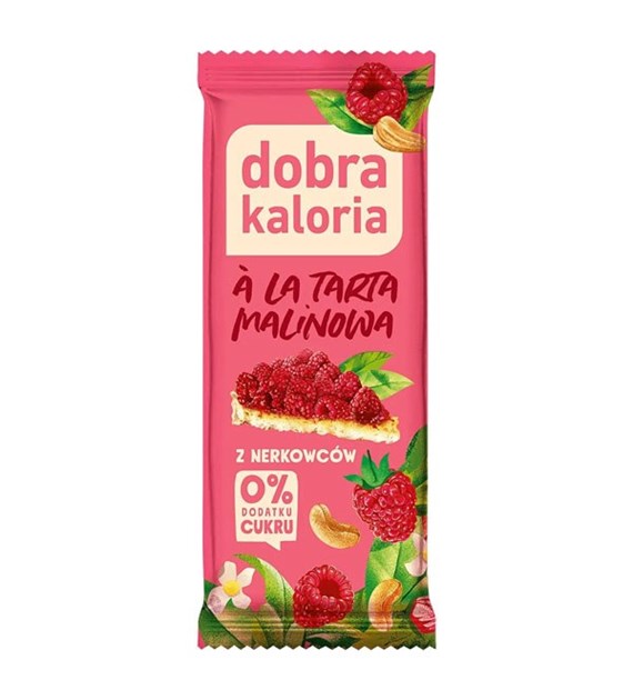 DOBRA KALORIA Baton z nerkowców a'la tarta malinowa 35g