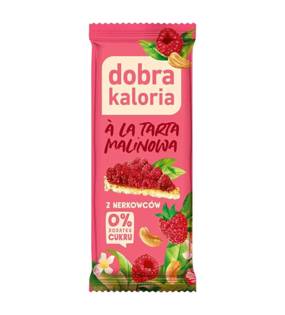 DOBRA KALORIA Baton z nerkowców a'la tarta malinowa 35g