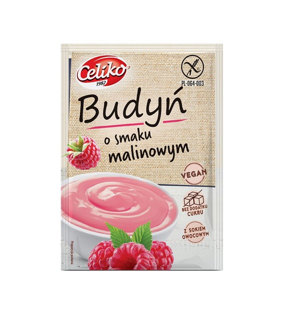 CELIKO Budyń o smaku malinowym 40g
