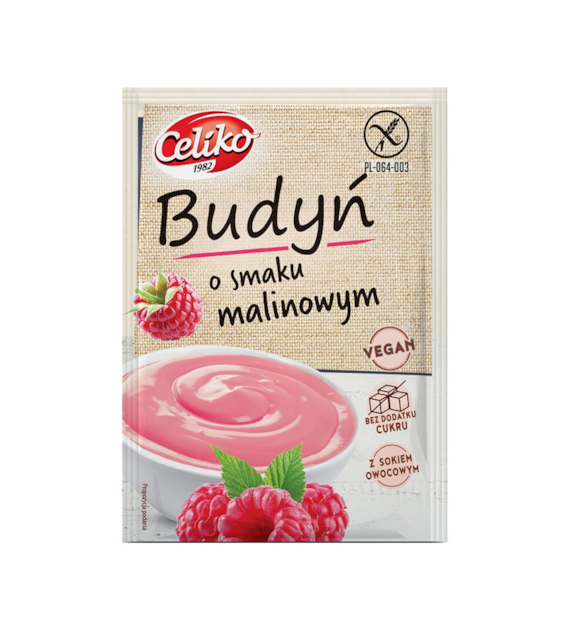 CELIKO Budyń o smaku malinowym 40g