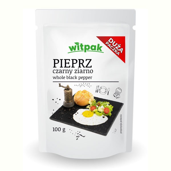 WITPAK Pieprz czarny ziarno 100 g