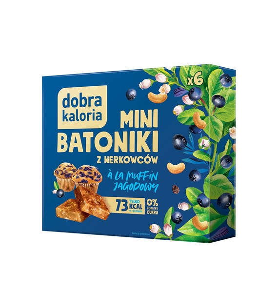 DOBRA KALORIA Mini batoniki a'la muffin jagodowy102g