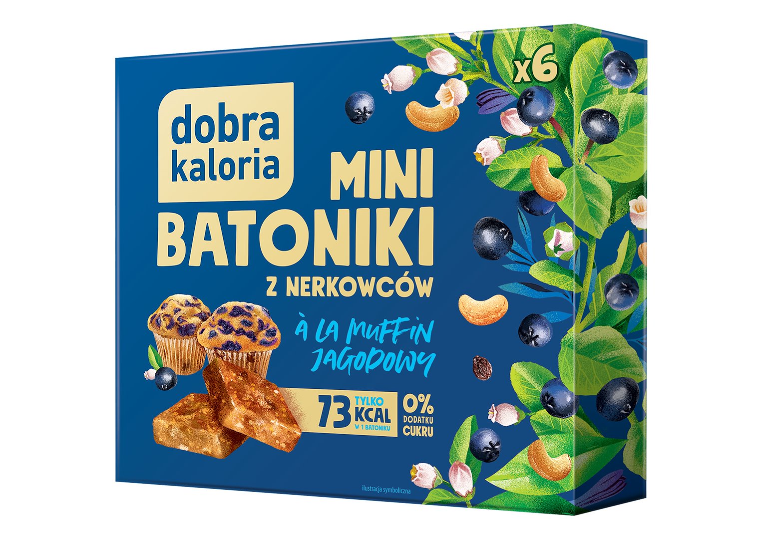 DOBRA KALORIA Mini batoniki a'la muffin jagodowy102g