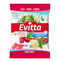 EVITTA Ziołowe cukierki z wit.C o smaku dzikiej róży b/c 60g