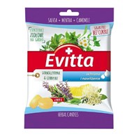 EVITTA Ziołowe cukierki bez cukru z wit.C o smaku szałwi, cytryny i czarnego bzu 60g