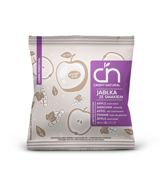 CN Chipsy jabłko o smaku czarnej porzeczki z witaminami b/c 18g