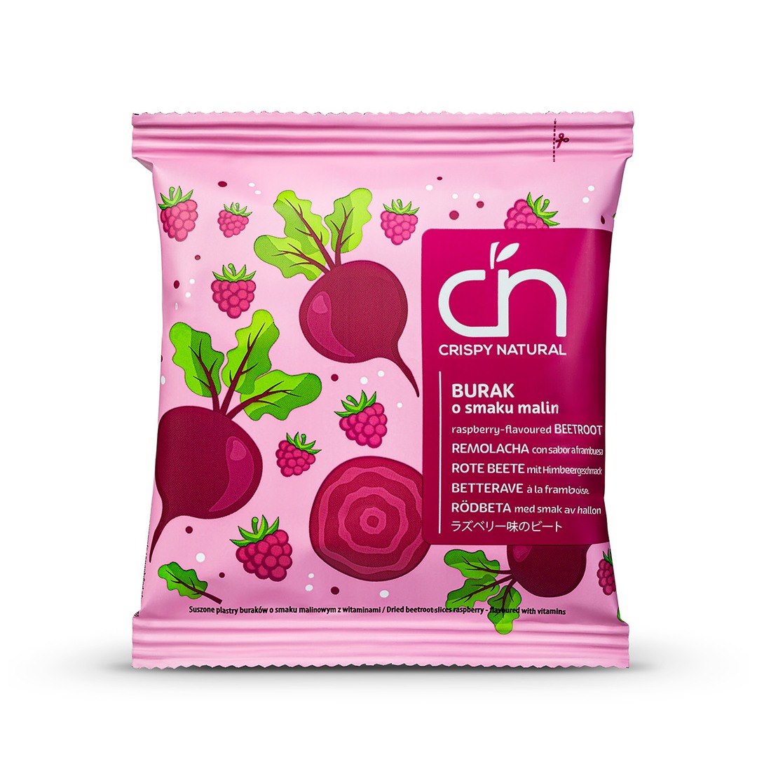 CN Chipsy burak suszony z sokiem malinowym z witaminami 18 g