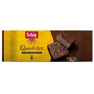 SCHAR Wafelki w ciemnej czekoladzie QUADRITOS 40g