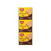 SCHAR Wafelki z nadzieniem z kawałkami orzechów laskowych NOCCIOLI 3x21g