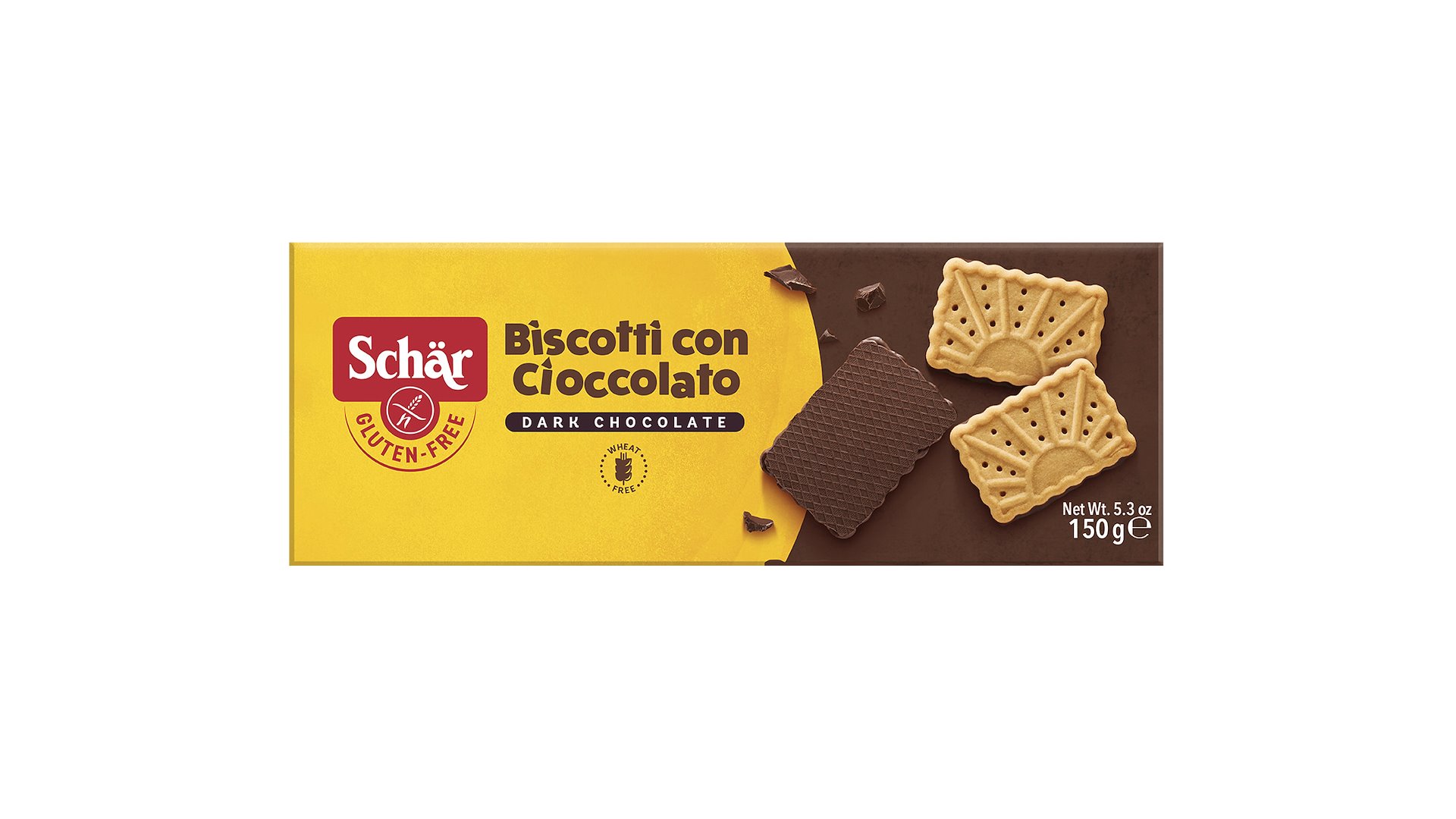SCHAR Herbatniki z gorzką czekoladą BISCOTTI CON CIOCCOLATO 150g
