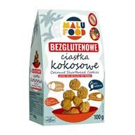 MALU FOOD Ciastka kokosowe bezglutenowe bez dodatku cukru 100g
