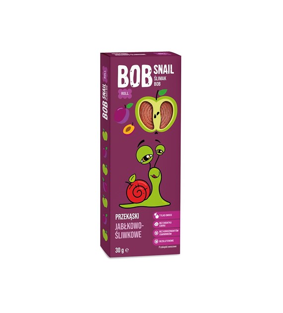 BOB SNAIL Przekąska jabłko-śliwka b/c 30g