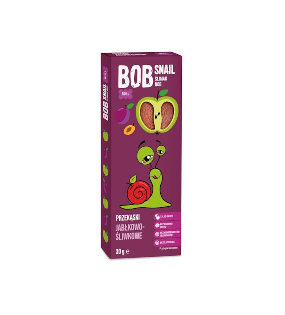 BOB SNAIL Przekąska jabłko-śliwka b/c 30g
