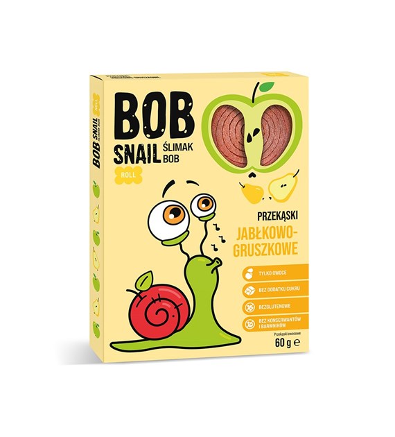 BOB SNAIL Przekąska jabłko-gruszka b/c 60g