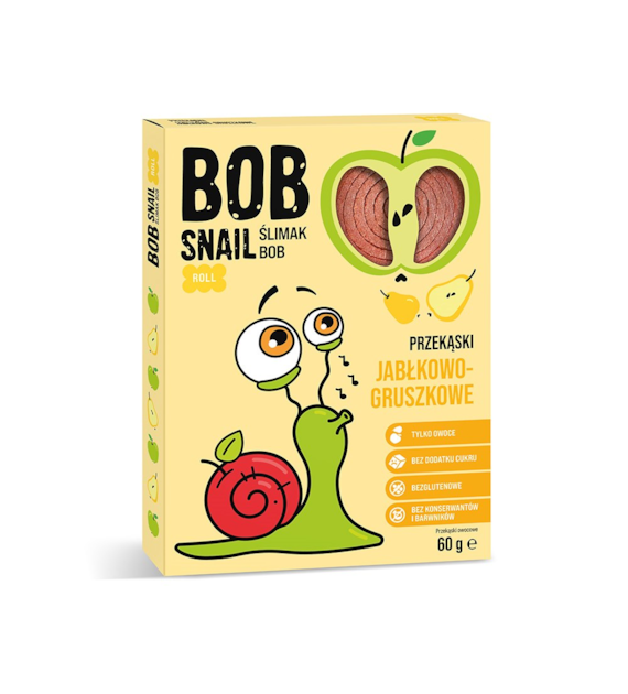 BOB SNAIL Przekąska jabłko-gruszka b/c 60g