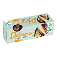 DELISANA Bezglutenowe biszkopty z gal. pom. w czekoladzie 150g