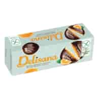 DELISANA Bezglutenowe biszkopty z gal. pom. w czekoladzie b/g 150g