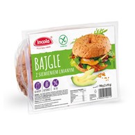 INCOLA Bezglutenowe bajgle z siemieniem 190g