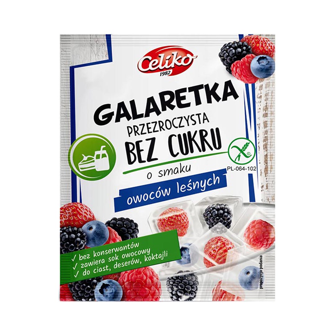 CELIKO Galaretka o sm. owoców leśn. bez cukru 14g