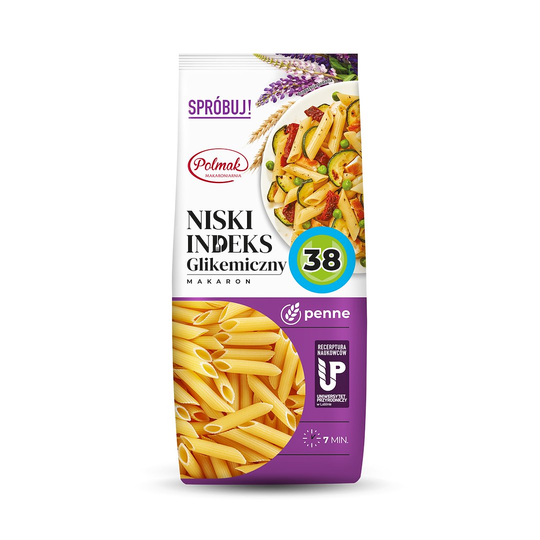 POLMAK Makaron Pióro niski indeks glikemiczny 250g