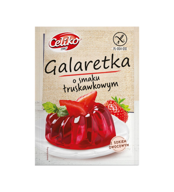 CELIKO Galaretka o smaku truskawkowym 75g